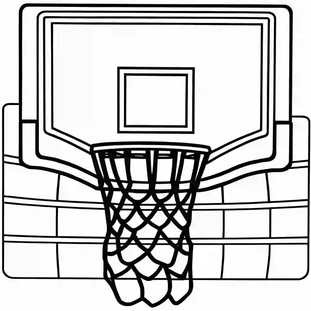 Basketball Hoop coloring pages